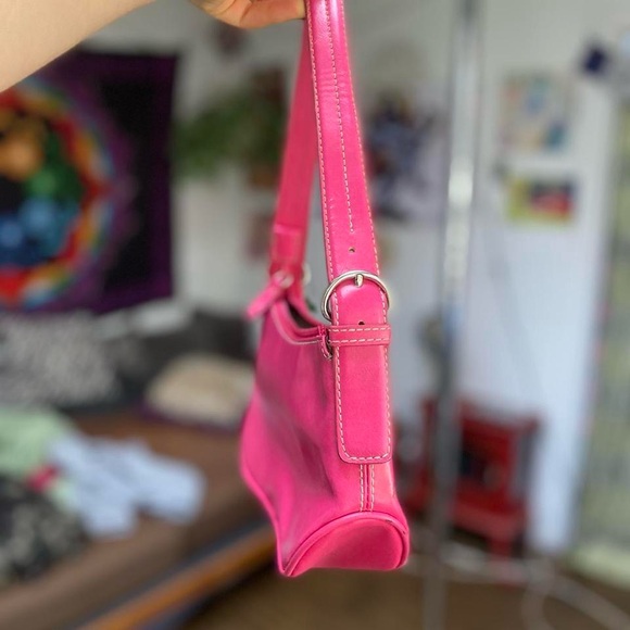 Nine West Vibrant Pink Shoulder Bag - Picture 3 of 4